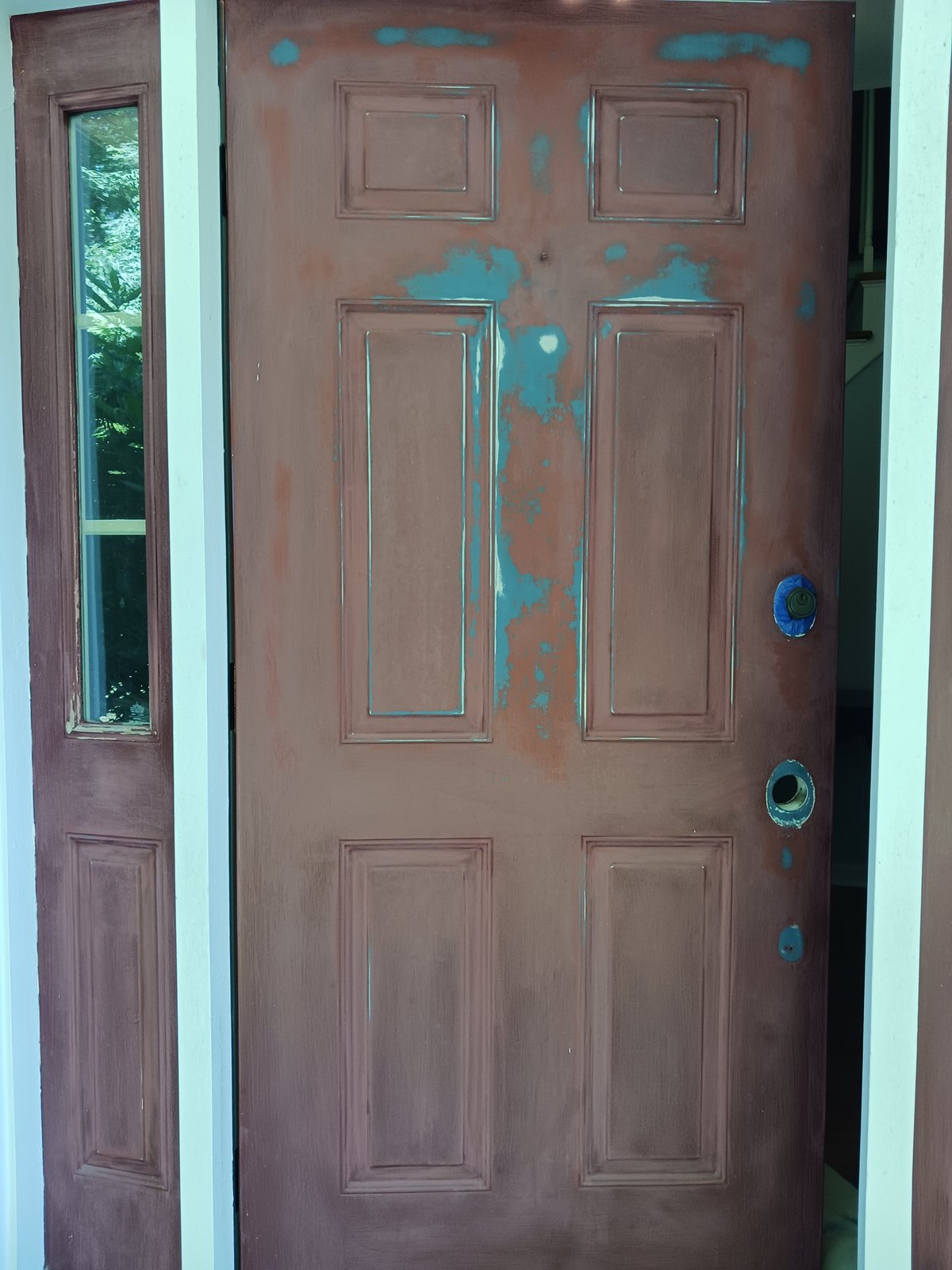 Exterior Door Painting Prep — Frank Leonard Painting LLC