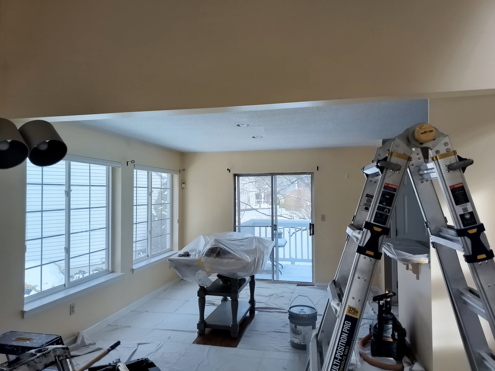 Interior Room Painting Walls Ceiling Prep — Frank Leonard Painting LLC