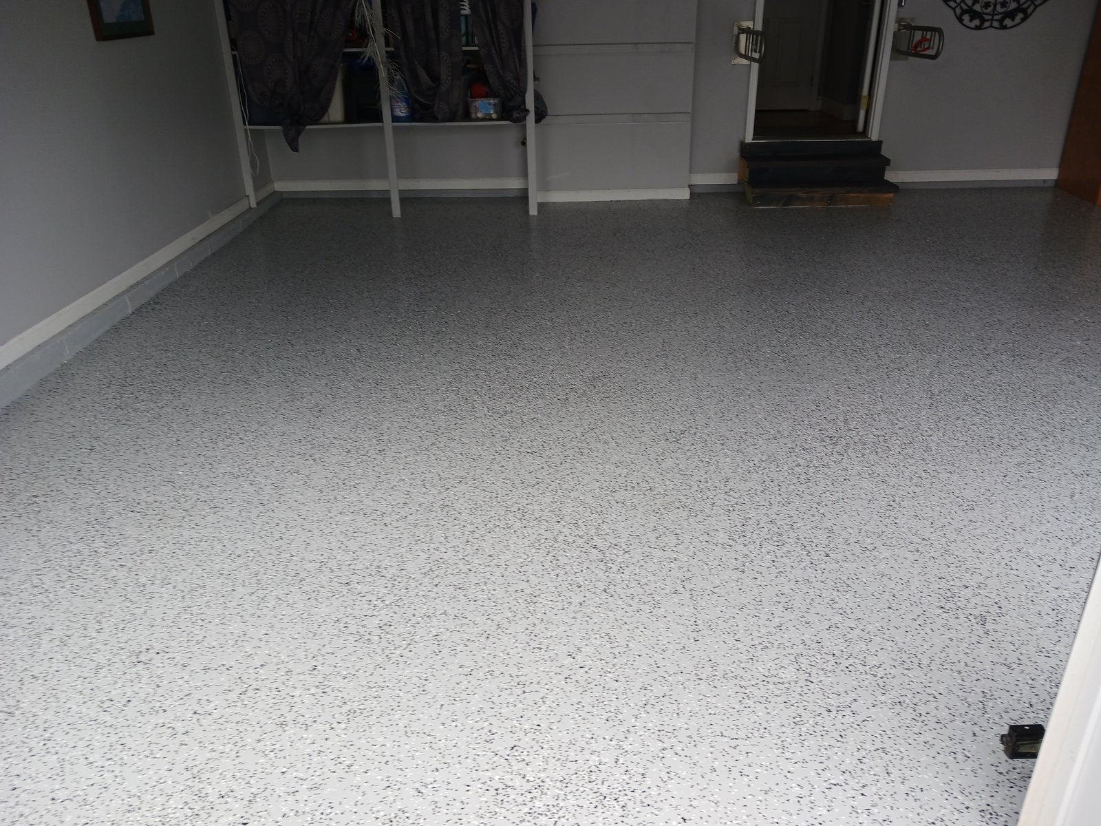 Miscellaneous Garage Epoxy Floor Gray Walls 2 — Frank Leonard Painting LLC
